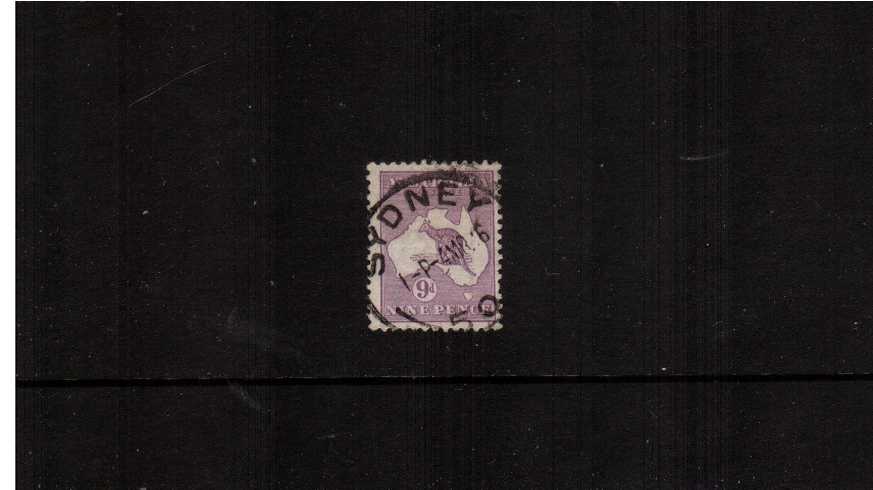 9d Violet - Die II<br/>
Clearly on the second watermark cancelled with a Sydney CDS.
<br/><b>ZAZ</b>
