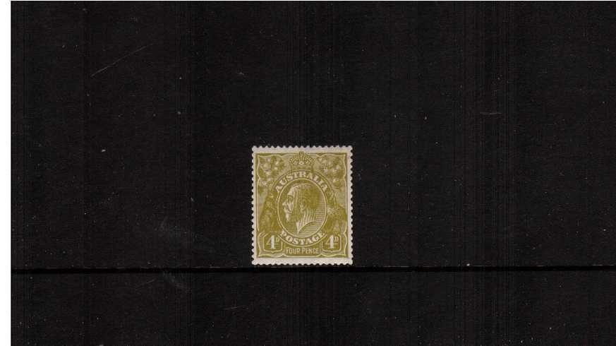 4d Yellow-Olive - Perforation 14<br/>
A lovely lightly mounted mint stamp.
<br/><b>ZAZ</b>