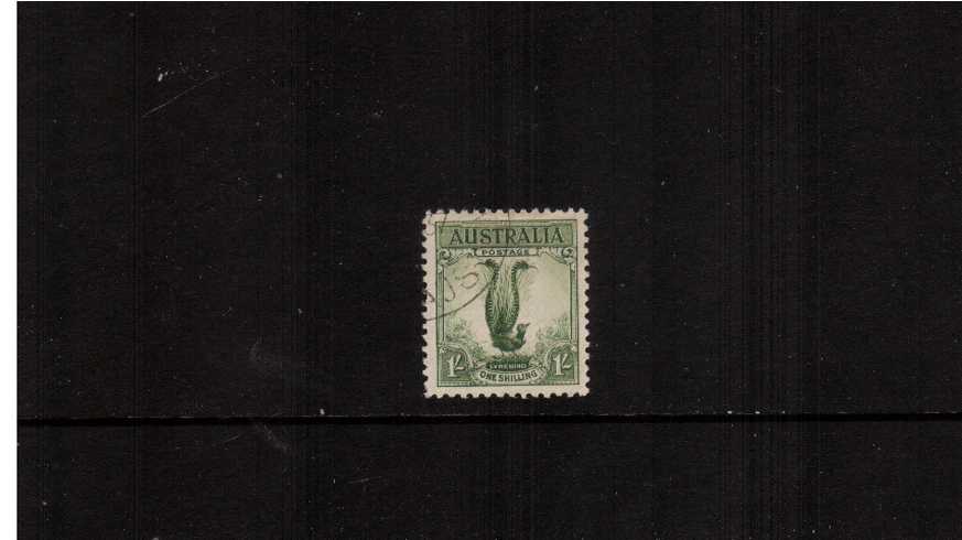 The Lyrebird - 1/- Yellow-Green<br/>
A superb ''Cancelled to order'' superb fine used single. Lovely!
<br/><b>ZAZ</b>