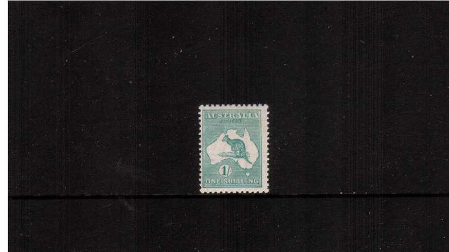 1/- Blue-Green - Die IIB<br/>A superb unmounted mint single.