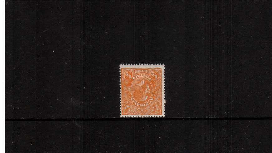 d Orange<br/>
A superb unmounted mint single with ''INVERTED WATERMARK'' <br/>and the bonus of a broken perforation pin variety.
