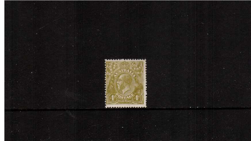 4d Olive-Yellow<br/>A superb unmounted mint single