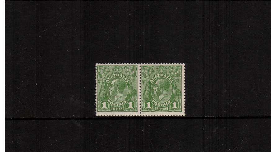 d Sage Green - Die I and Die II<br/>
A superb unmounted mint pair showing DIE II on the left stamp and DIE I on the right stamp. Lovely!