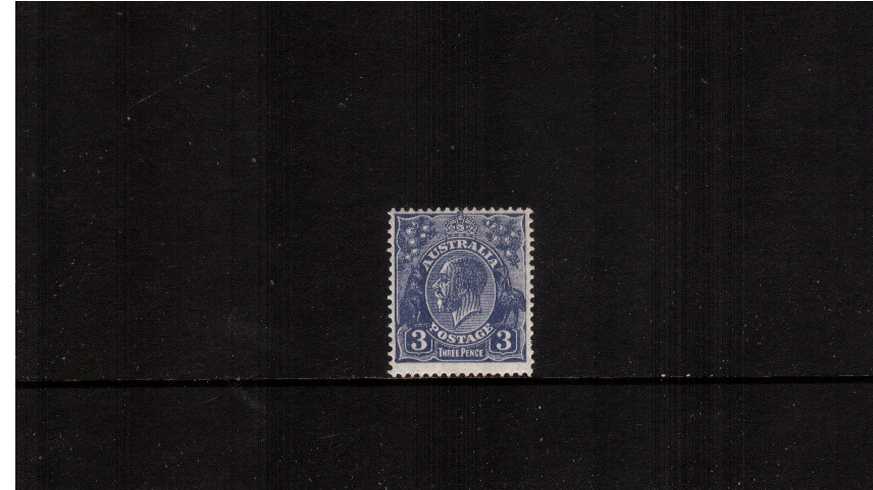 3d Deep Ultramarine - Die II -  Perforation 13x12
<br/>A superb unmounted mint single