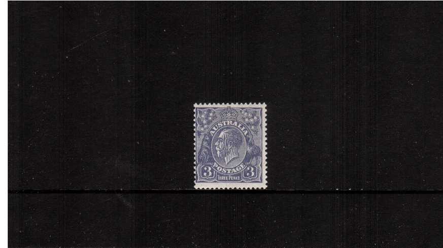 - 3d Dull Ultramarine - Die I - Perforation 13x12
<br/>A fine lightly mounted mint single