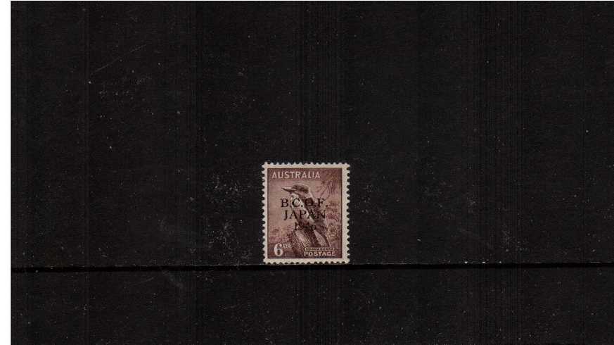 6d Bird Purple-Brown<br/>A superb unmounted mint definitive single.