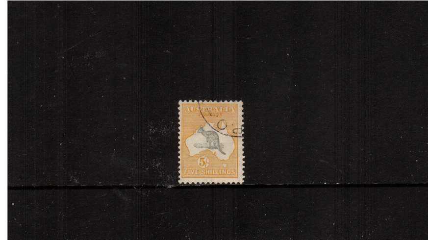 5/- Grey and Yellow - Die II<br/>
A superb fine used CTO stamp.
<br/><b>XAX</b>