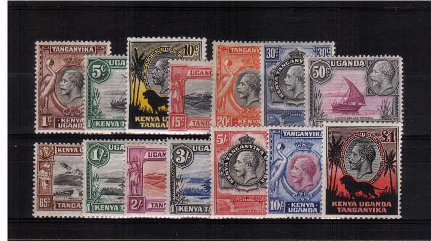 The George 5th complete set of fourteen superb unmounted mint.<br/>A very rare set to find unmounted mint! 
<br><b>BBG</b>