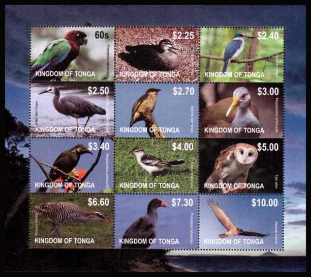 The ''Birds'' definitive minisheet superb unmounted mint.<br><b>XBX</b>