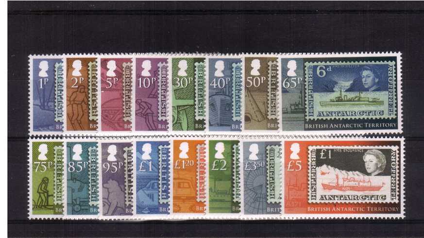 The ''Stamp on Stamp'' definitive set of sixteen superb unmounted mint.<br><b>XCX</b>