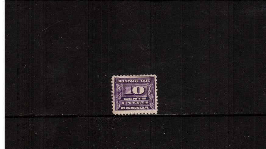 10c Violet Postage Due<br/>
A good used single.<br><b>XQX</b>