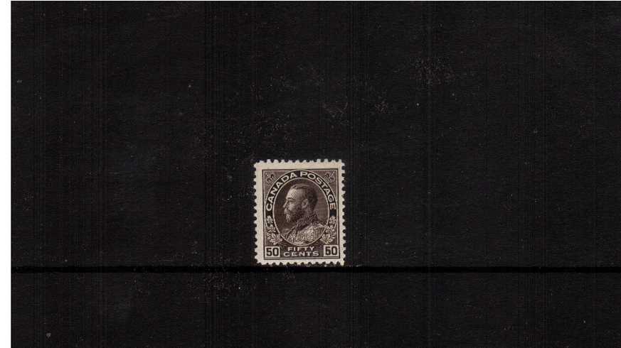 50c Grey-Black ''Admiral'' Issue<br/>
A good lightly mounted single.
<br/><b>XQX</b>