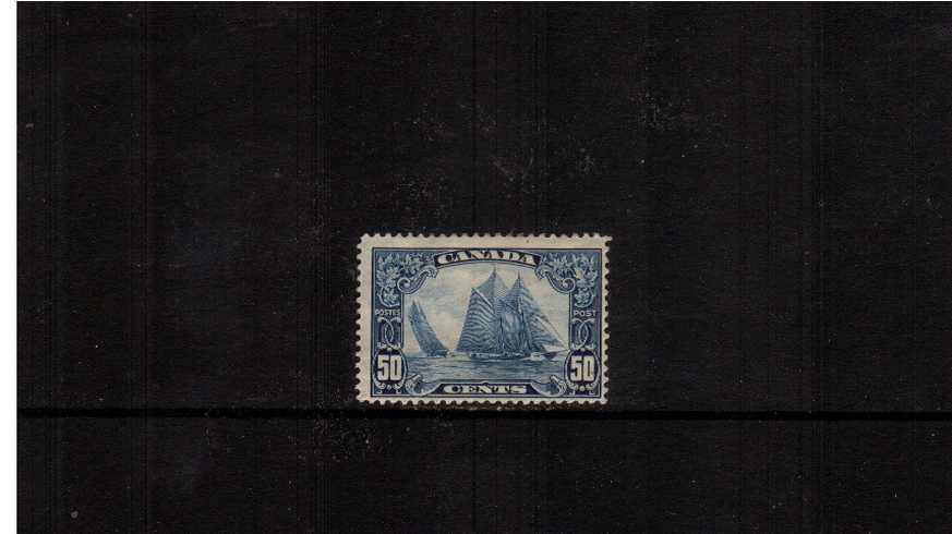 The famous 50c ''Bluenose'' Schooner stamp.<br/>a lightly mounted mint single with average centering.
<br/><b>XQX</b>