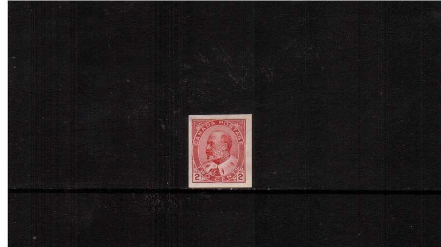 2c Pale Rose-Carmine IMPERFORATE SINGLE with a small thin but looks good from front!