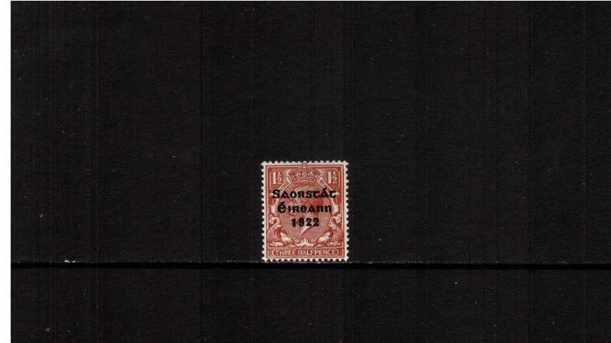 1d Red-Brown lightly mounted mint single.