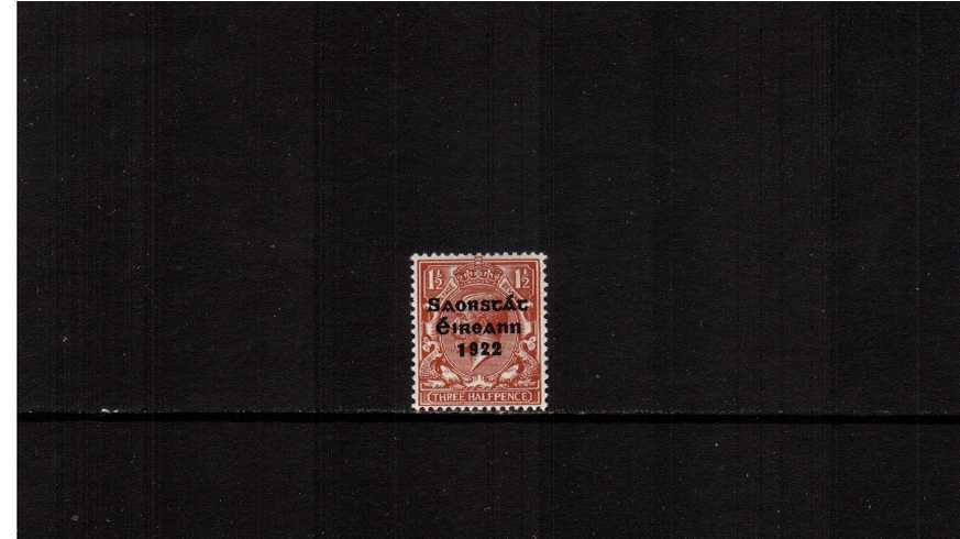 1d Red-Brown lightly mounted mint single.