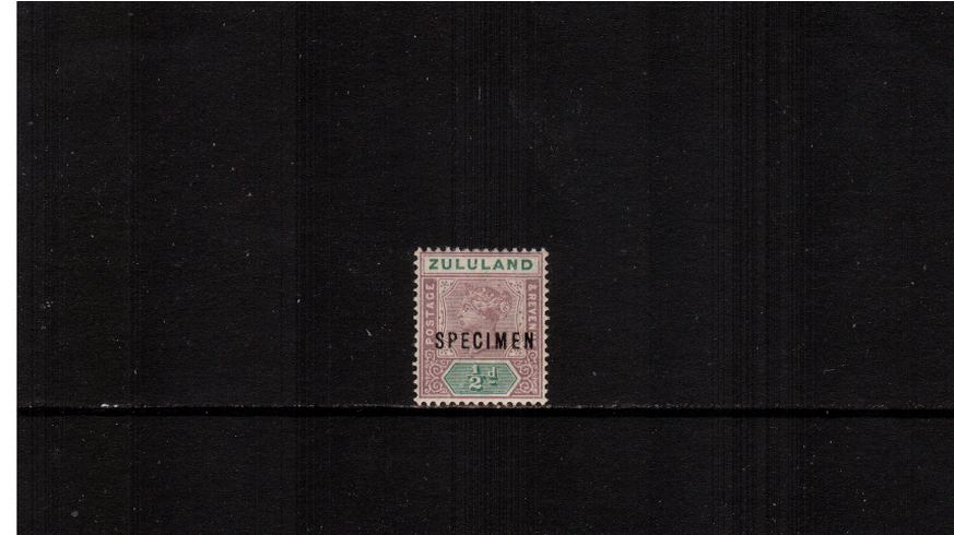 The 絛 Dull Mauve and Green.<br/>
A very fine lightly mounted mint single overprinted ''SPECIMEN''. 
<br><b>XLX</b>