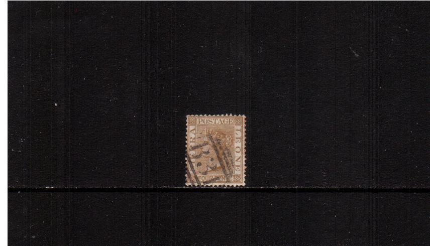 4d Brown - Watermark Crown CA<br/>
A superb fine used stamp.
<br><b>XMX</b>