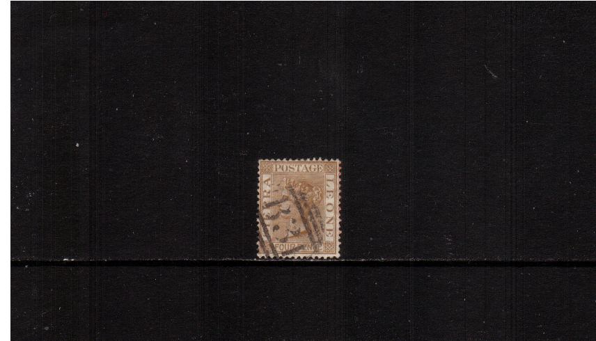 4d Brown - Watermark Crown CA<br/>
A superb fine used stamp.
<br><b>XMX</b>