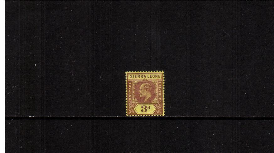 3d Purple on Yellow - Watermark Multiple Crown CA<br/>
A fine lightly mounted mint single.<br><b>XMX</b>