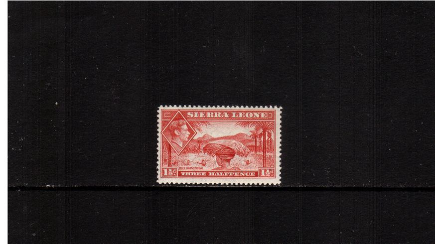 1d Scarlet definitive single superb unmounted mint.<br><b>XMX</b>