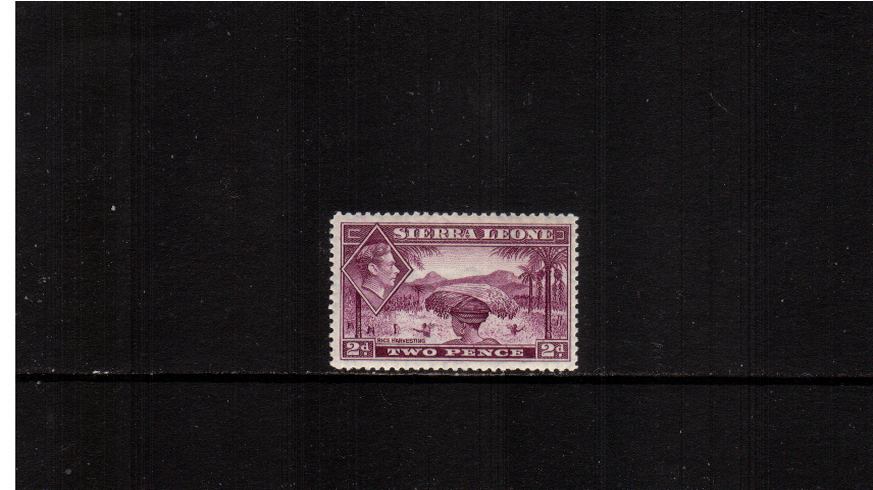 2d Mauve. A fine lightly mounted mint stamp.  <br><b>XMX</b>