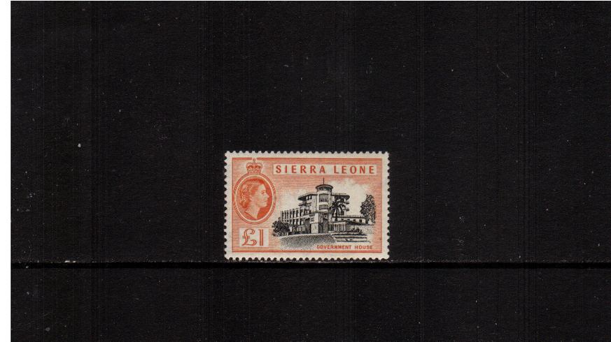 1 Black and Orange definitive odd value superb unmounted mint.<br><b>XMX</b>