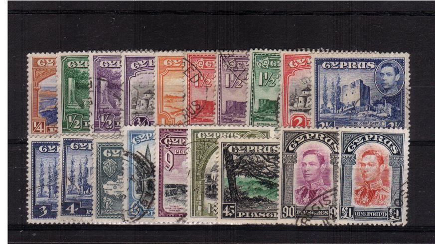 A superb fine used set of nineteen each stamp with a CDS. <br><b>XPX</b>