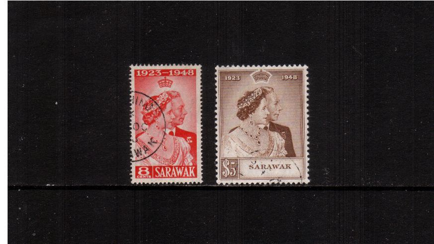 The Royal Silver Wedding set of two superb fine used.<br/><b>SEARCH CODE: 1948RSW</b><br><b>XPX</b>