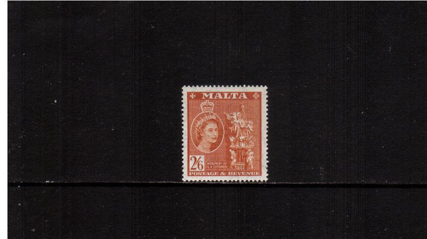 2/6d Chestnut definitive odd value superb unmounted mint.<br><b>XMX</b>