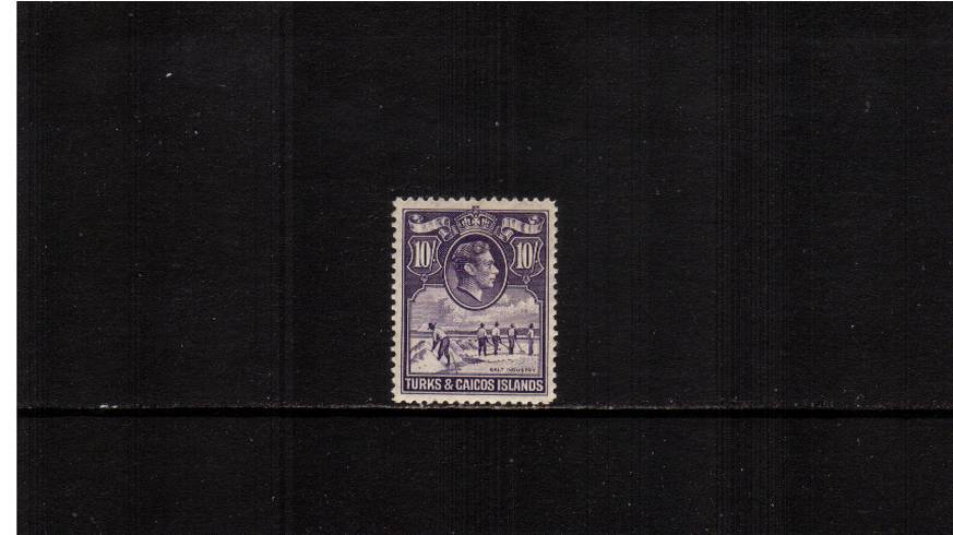 10/- Bright Violet. A superb unmounted mint single. 
<br/><b>XRX</b>