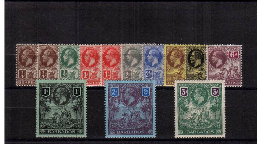 A fine lightly mounted mint set of eleven the bonus of the two SG catalogue listed shades.
<br/><b>XRX</b>