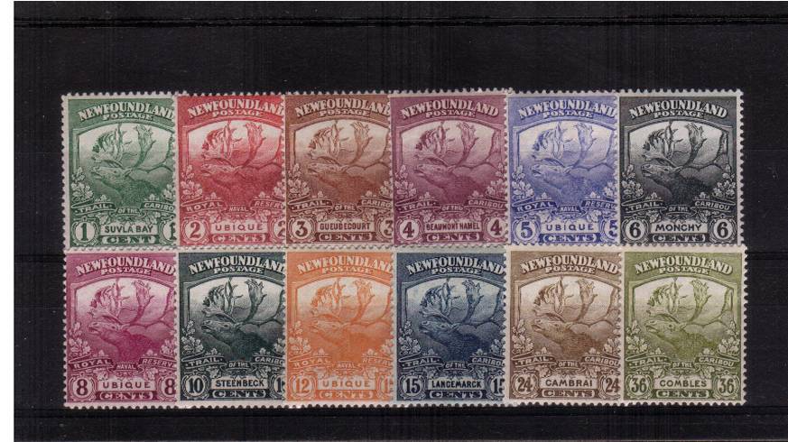 The ''Newfoundland Contingent'' ''Caribou'' set of twelve superb unmounted mint. Very scare unmounted!
<br/><b>XTX</b>