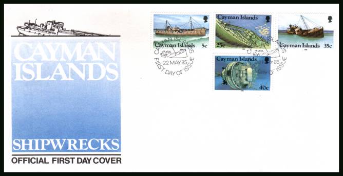 Shipwrecks official First Day Cover<br/>Please note that this is priced on the value of the used stamps<br/> with no special premium because its a FDC. <br/>SG Cat for the stamps 7.00