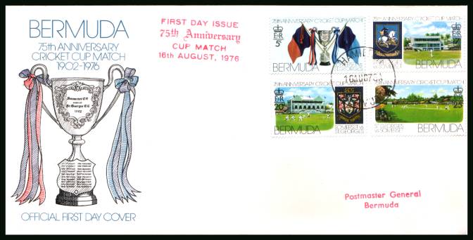 Cricket Club Match<br/>A superb unaddressed illustrated First Day Cover offered at the value of the used stamps alone. 
