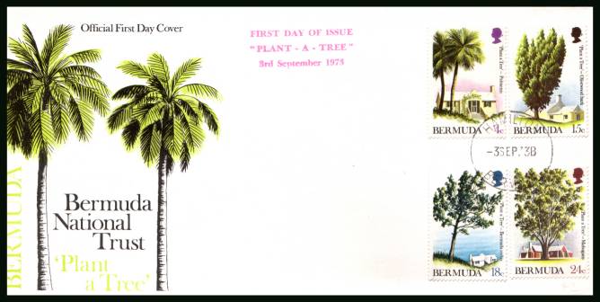 Tree Planting Year <br/>A superb unaddressed illustrated First Day Cover offered at the value of the used stamps alone. 
