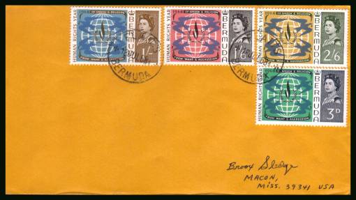 Human Rights Year<br/>on a plain hand addressed First Day Cover