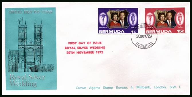 Royal Silver Wedding<br/>A superb printed  addressed illustrated First Day Cover.
