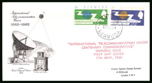 I.T.U. Centenary<br/>illustrated printed addressed First Day Cover