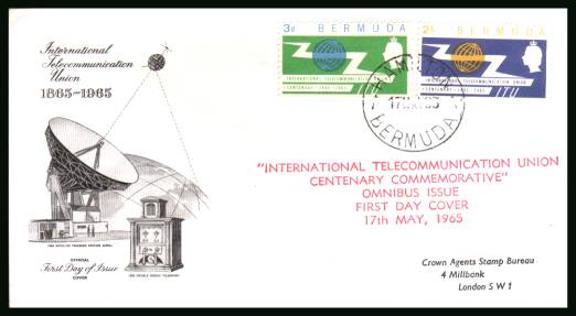 I.T.U. Centenary<br/>illustrated printed addressed First Day Cover