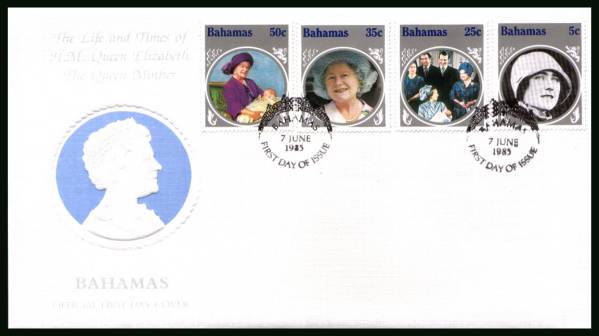 The Life and Times of The Queen Mother<br/>on an unaddressed illustrated FDC 


