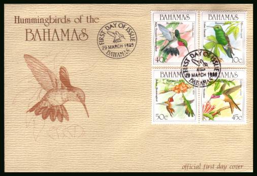 Hummingbirds - Birds<br/>on an unaddressed illustrated FDC 
