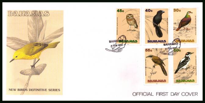 Birds - part of the definitive set<br/>on an unaddressed illustrated FDC 
