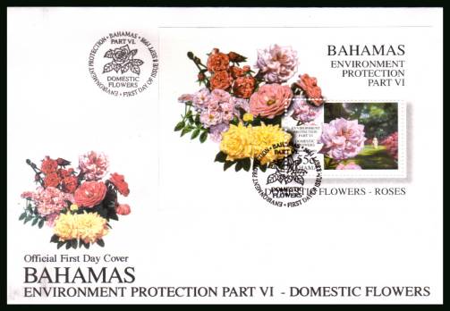 Enviroment Prorection - Part VI - Domestic Flowers<br/>on an unaddressed illustrated FDC 
