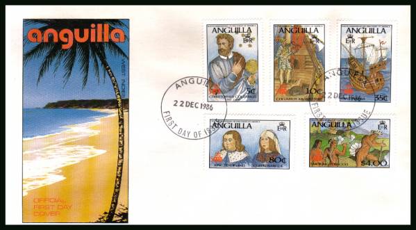 500th Anniversary of Discovery of America by Columbus<br/>on an unaddressed official First Day Cover