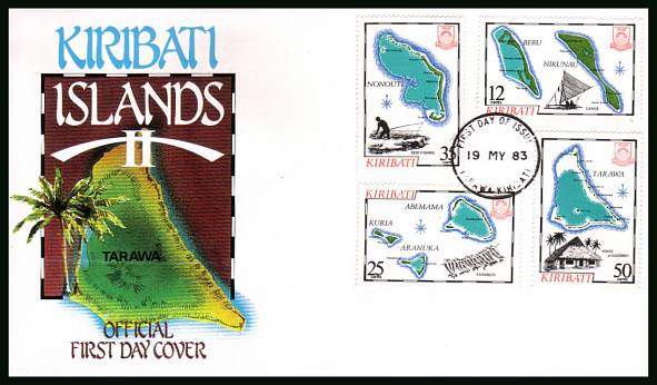 Island Maps - 2nd Series<br/>on an unaddressed official First Day Cover.