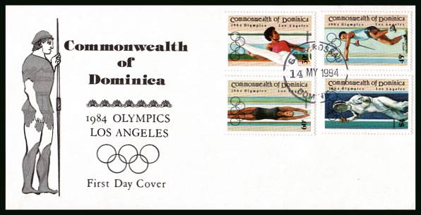 Olympic Games - Los Angeles<br/>on an unaddressed First Day Cover