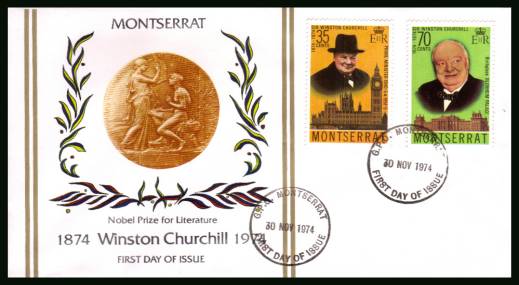 Birth Centenary of Sir Winston Churchill<br/>on an unaddressed First Day Cover