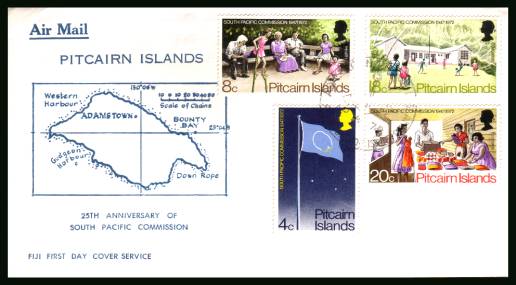 South Pacific Commission<br/>on an illustrated unaddressd First Day Cover