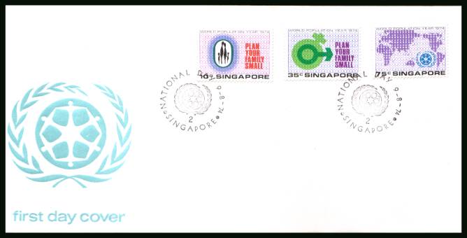 World Population Year<br/>on an illustrated unaddressed colour First Day Cover